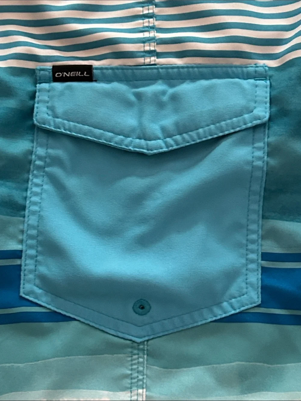 O'Neill Men’s Santa Cruz Stripe Boardshorts Size 42W, 11 inseam